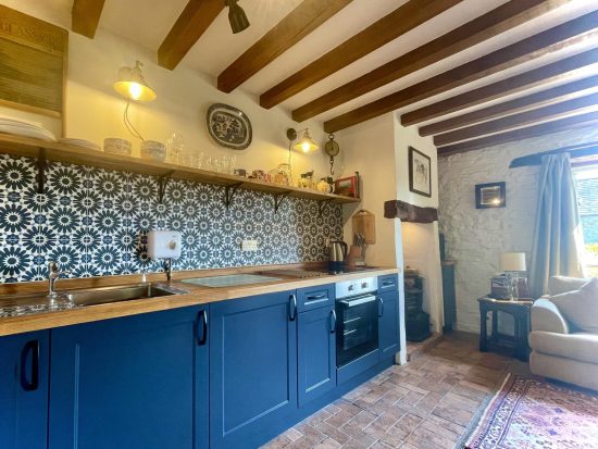 Well equipped galley kitchen