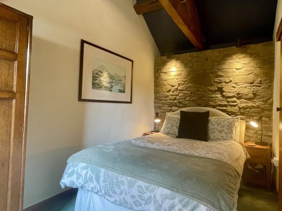 Weaver’s double bedroom with adjoining shower room