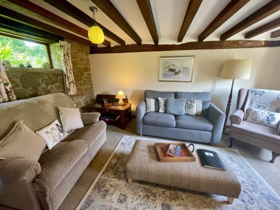 Comfortable character living room