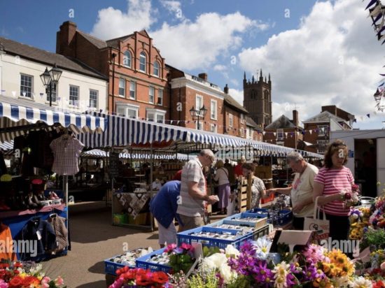 Ludlow Market for Local Produce, Crafts and Antiques.